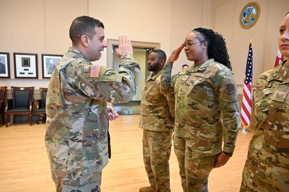 D.C. National Guard Counterdrug Program Soldiers and Airmen Coined by Commanding General