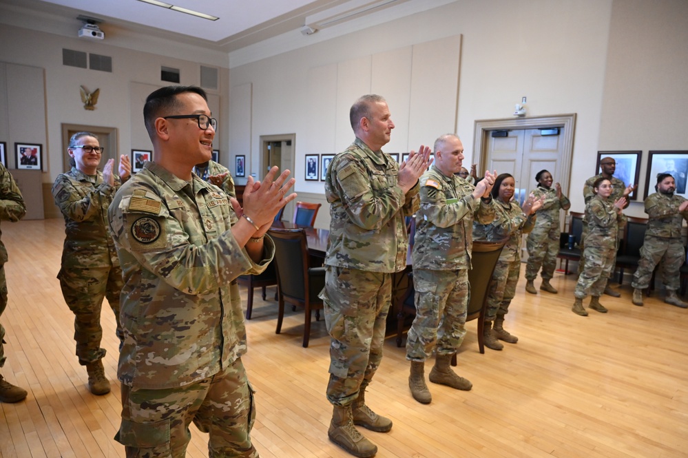 D.C. National Guard Counterdrug Program Soldiers and Airmen Coined by Commanding General