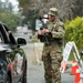 Cal Guard Soldiers manage traffic control points for LA County Wildfires in Altadena