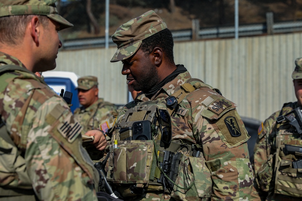 Cal Guard Soldiers managing Eaton Fire traffic control prepare for redeployment to home station