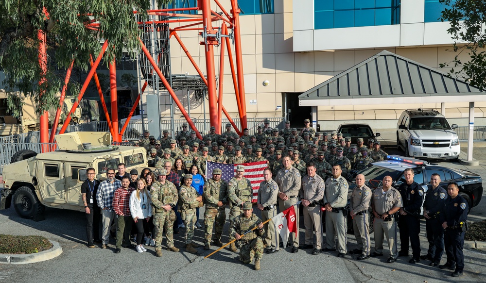 Soldiers guard Eaton Fire Traffic Control Point, sent back to area of operations for possible homecoming