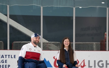 JBLM Training Camp | Wheelchair Curling | Air Force TSgt Justin Wolfe (ret.) | Army SGT Bianca Hayden