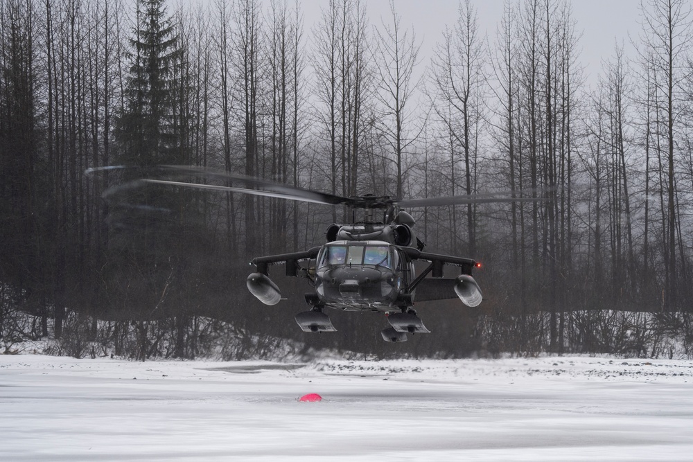 AKARNG infantry and aviators team up during winter FTX