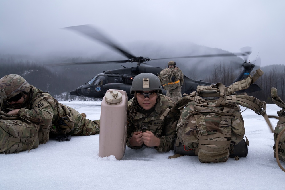 AKARNG infantry and aviators team up during winter FTX