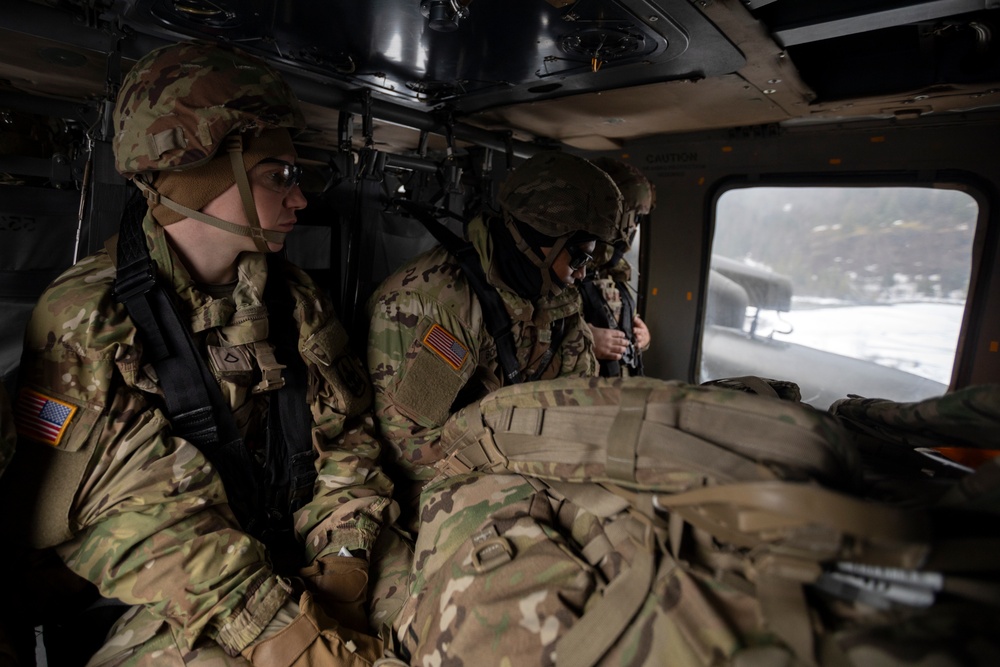 AKARNG infantry and aviators team up during winter FTX