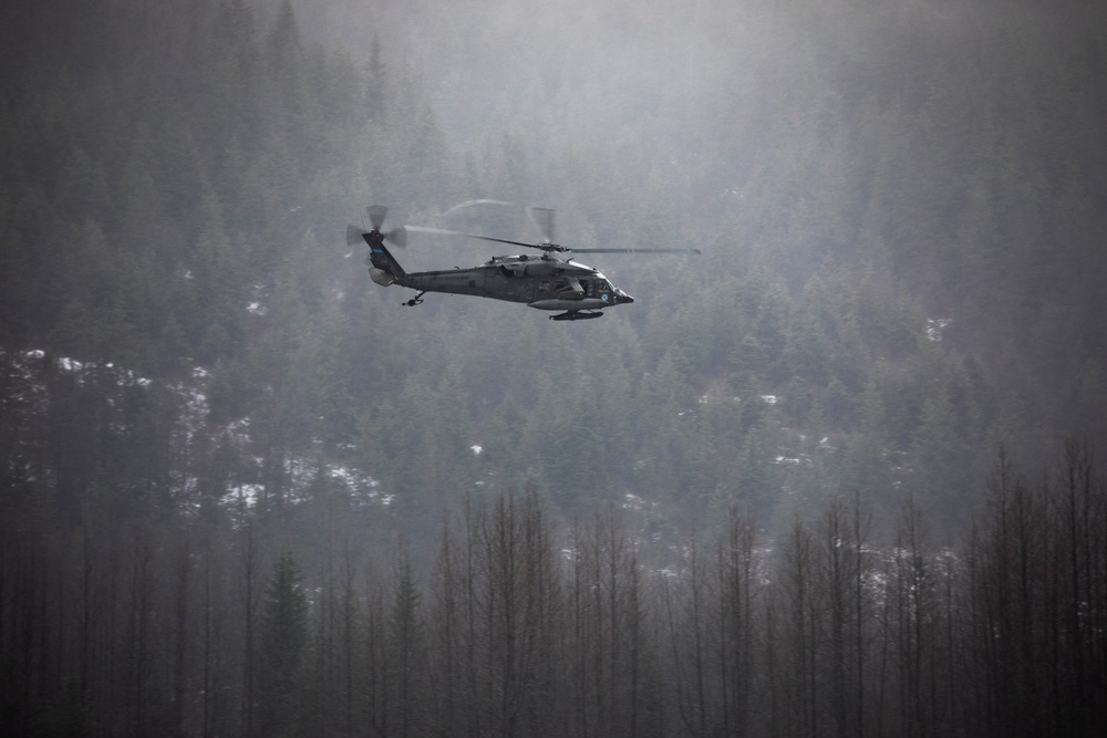 AKARNG infantry and aviators team up during winter FTX