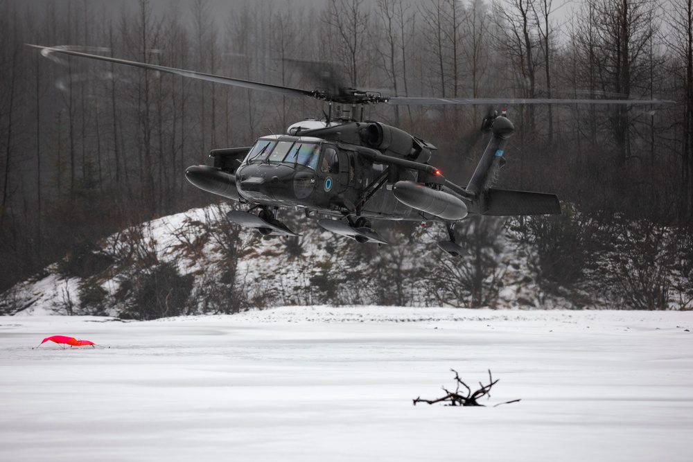 AKARNG infantry and aviators team up during winter FTX