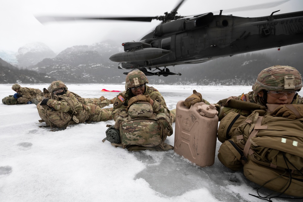 AKARNG infantry and aviators team up during winter FTX