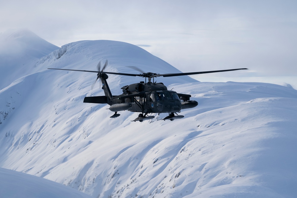 AKARNG Black Hawk aviators conduct flight operations out of Juneau