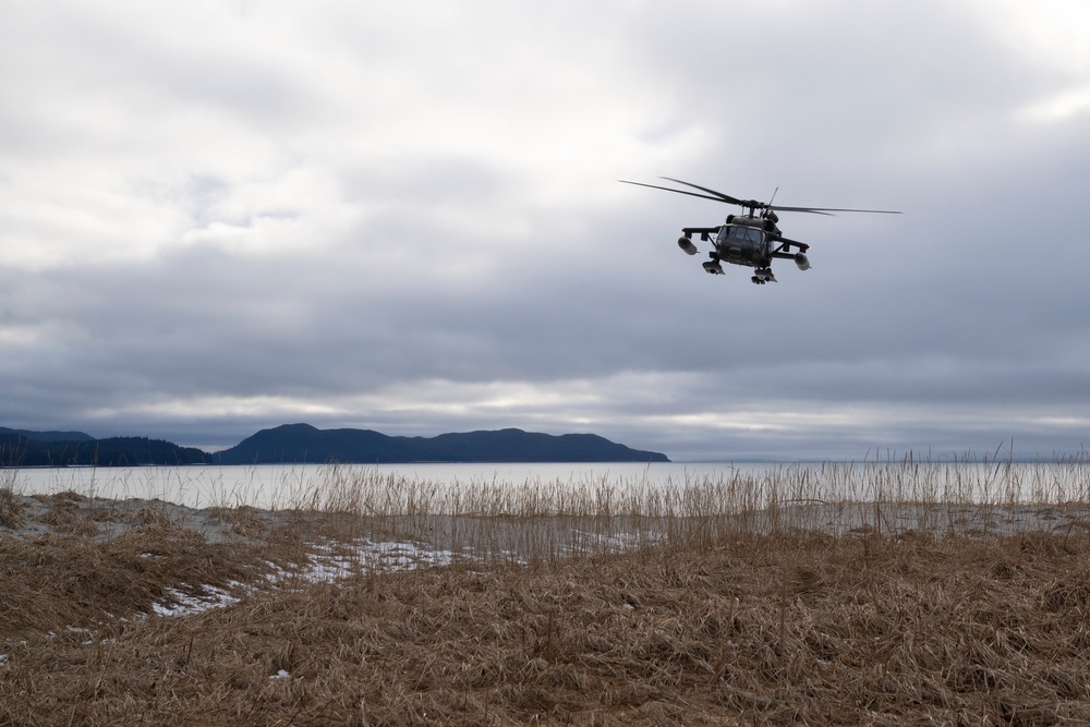 AKARNG Black Hawk aviators conduct flight operations out of Juneau