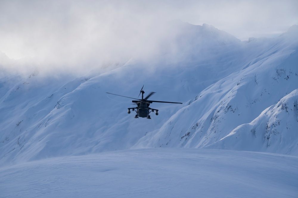 AKARNG Black Hawk aviators conduct flight operations out of Juneau