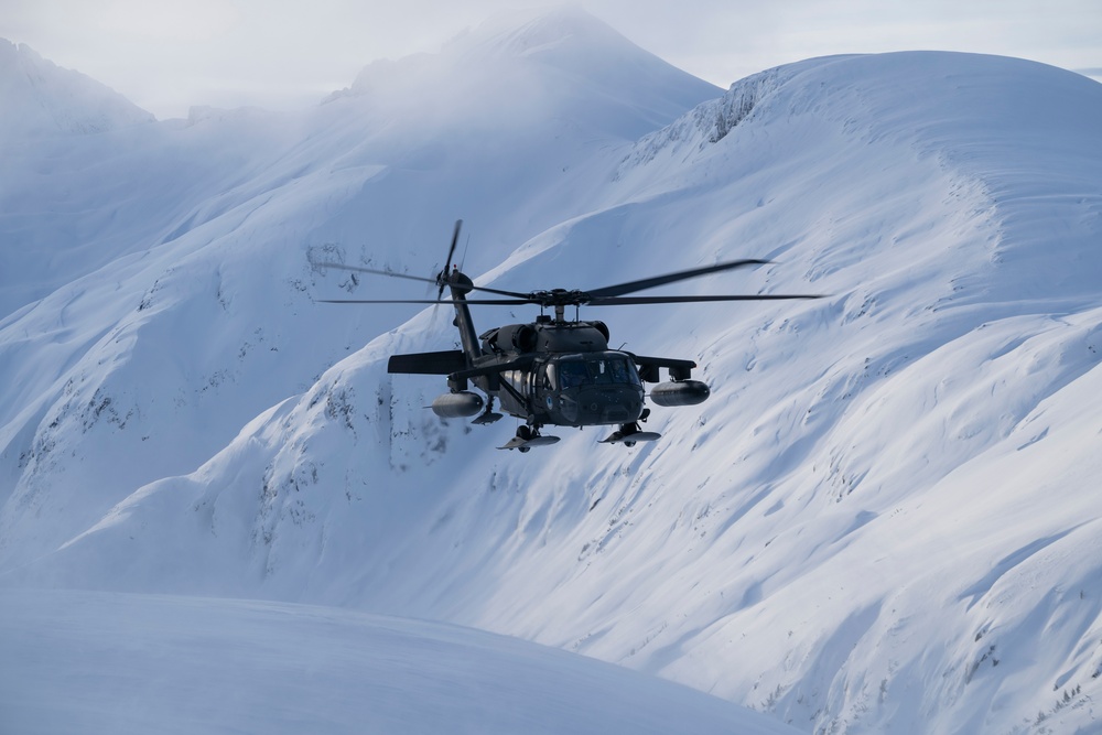 AKARNG Black Hawk aviators conduct flight operations out of Juneau