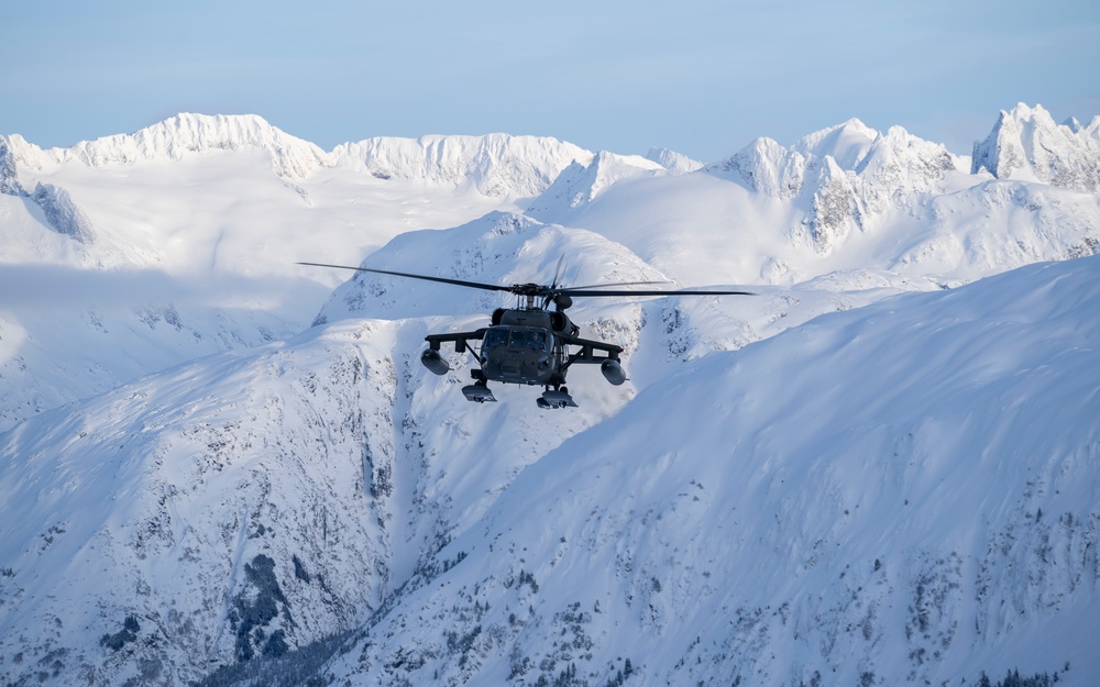 AKARNG Black Hawk aviators conduct flight operations out of Juneau