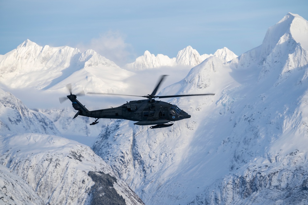 AKARNG Black Hawk aviators conduct flight operations out of Juneau