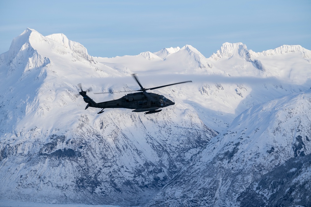 AKARNG Black Hawk aviators conduct flight operations out of Juneau