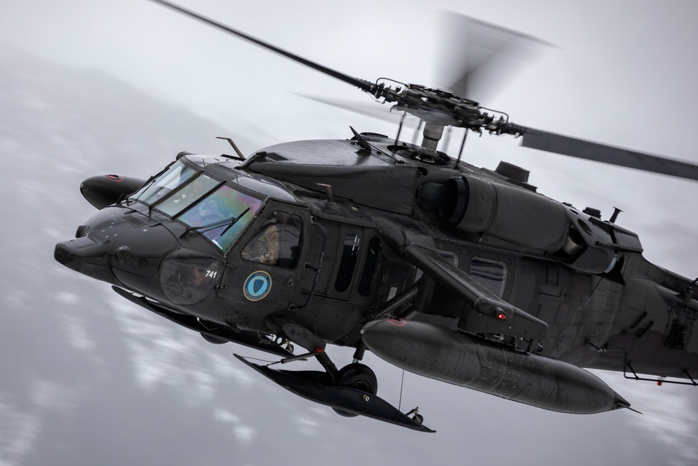 AKARNG Black Hawk aviators conduct flight operations out of Juneau