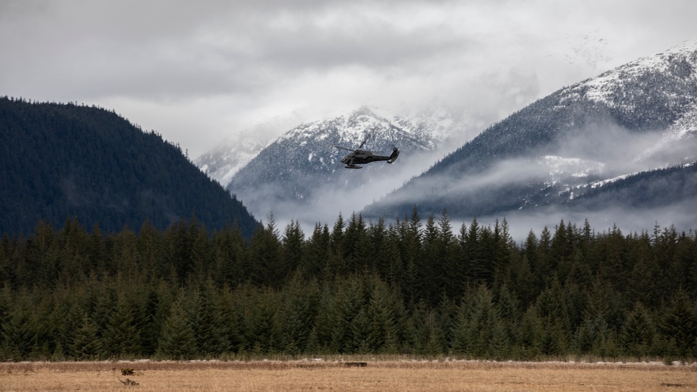 AKARNG Black Hawk aviators conduct flight operations out of Juneau