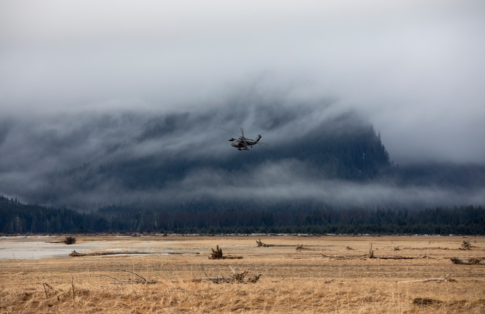 AKARNG Black Hawk aviators conduct flight operations out of Juneau