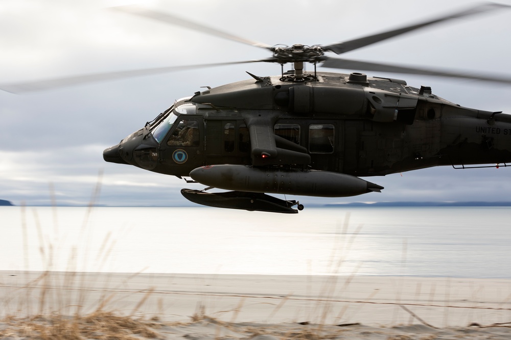 AKARNG Black Hawk aviators conduct flight operations out of Juneau