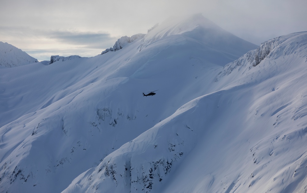 AKARNG Black Hawk aviators conduct flight operations out of Juneau