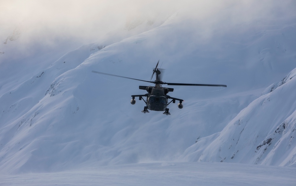 AKARNG Black Hawk aviators conduct flight operations out of Juneau