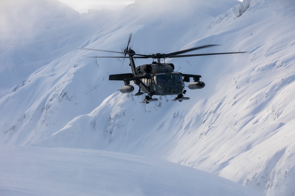 AKARNG Black Hawk aviators conduct flight operations out of Juneau