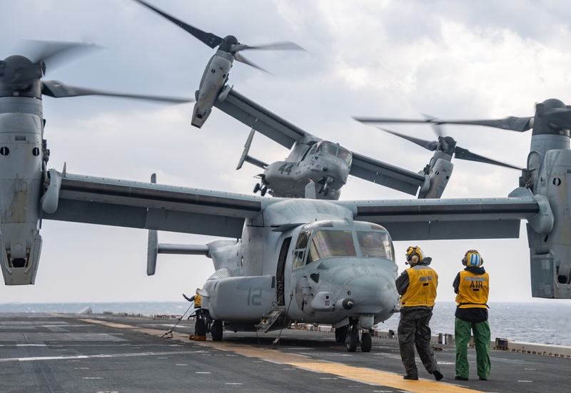 USS America (LHA 6) Conducts Flight Operations