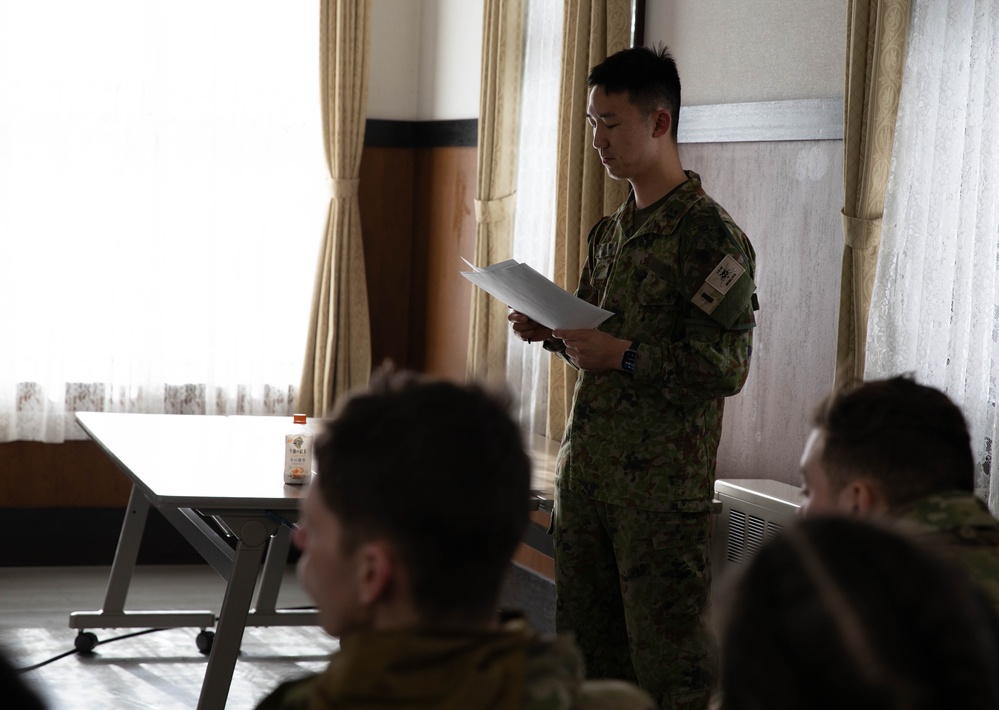 JGSDF Member Interprets During a Religious Service