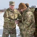 Col. Matthew Hall Presents Pvt. Antonio Jimenez With a Challenge Coin
