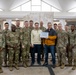 Soldiers present certificate of appreciation to the Romanian National History Museum