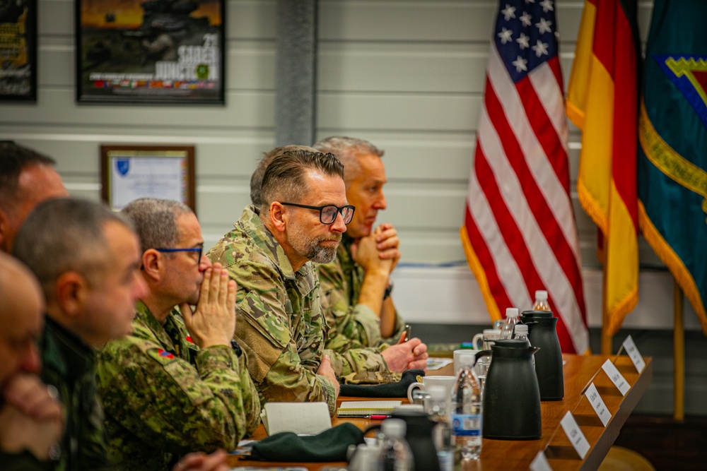 Distinguished Visitors from U.S. Army, NATO and partner nations observe training during Combined Resolve 25-1