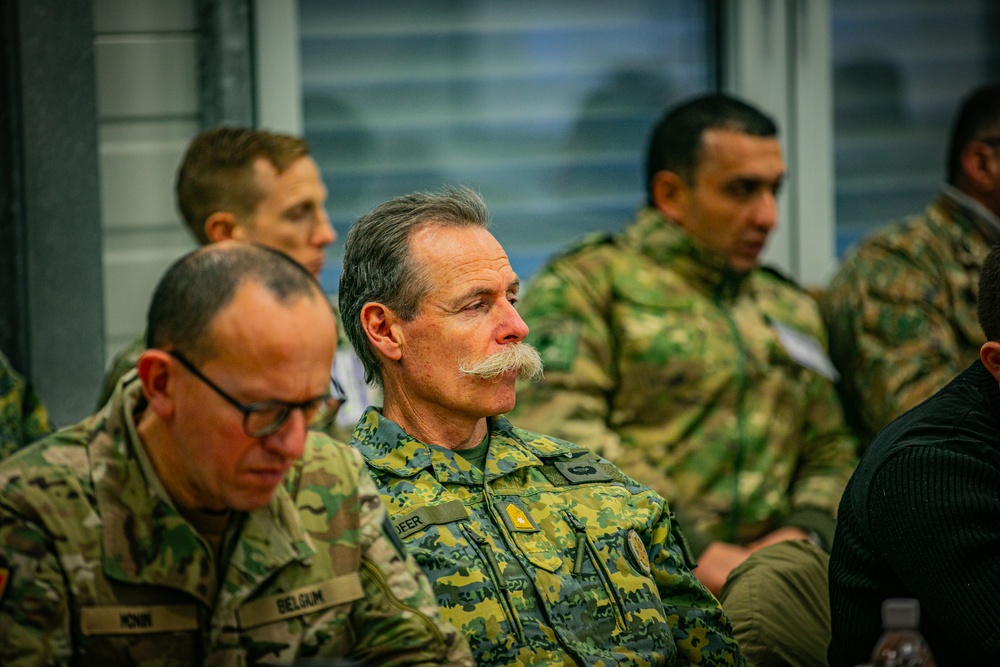 Distinguished Visitors from U.S. Army, NATO and partner nations observe training during Combined Resolve 25-1