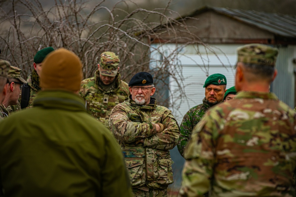 Distinguished Visitors from U.S. Army, NATO and partner nations observe training during Combined Resolve 25-1