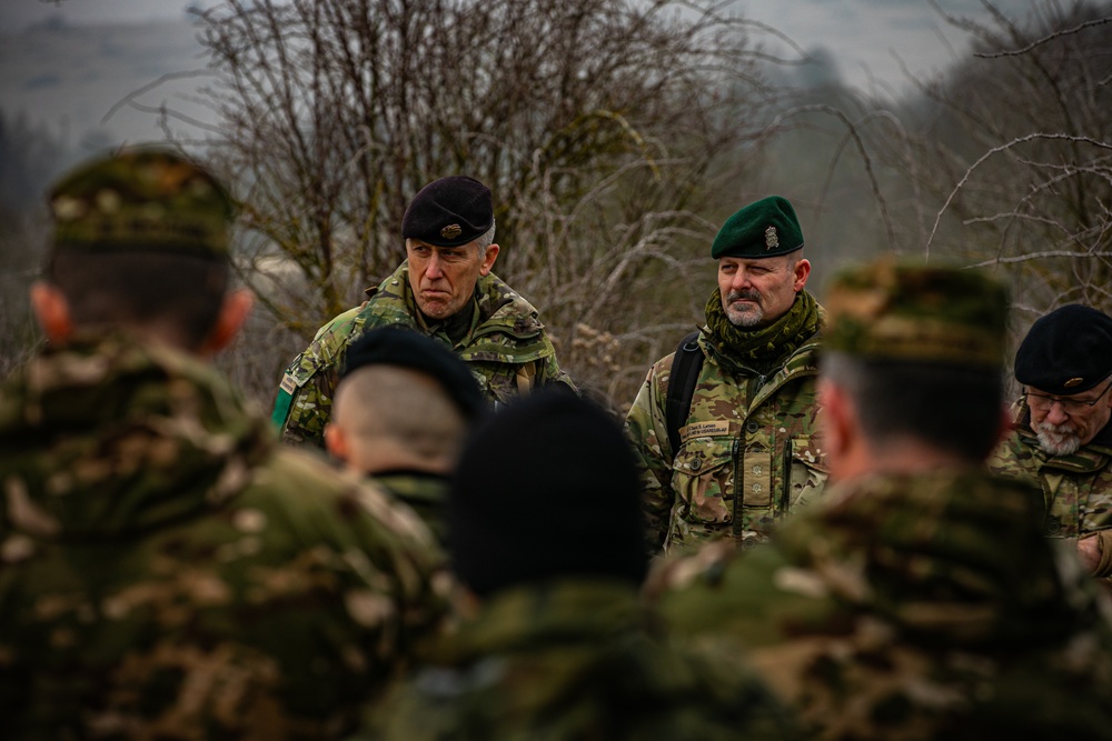 Distinguished Visitors from U.S. Army, NATO and partner nations observe training during Combined Resolve 25-1