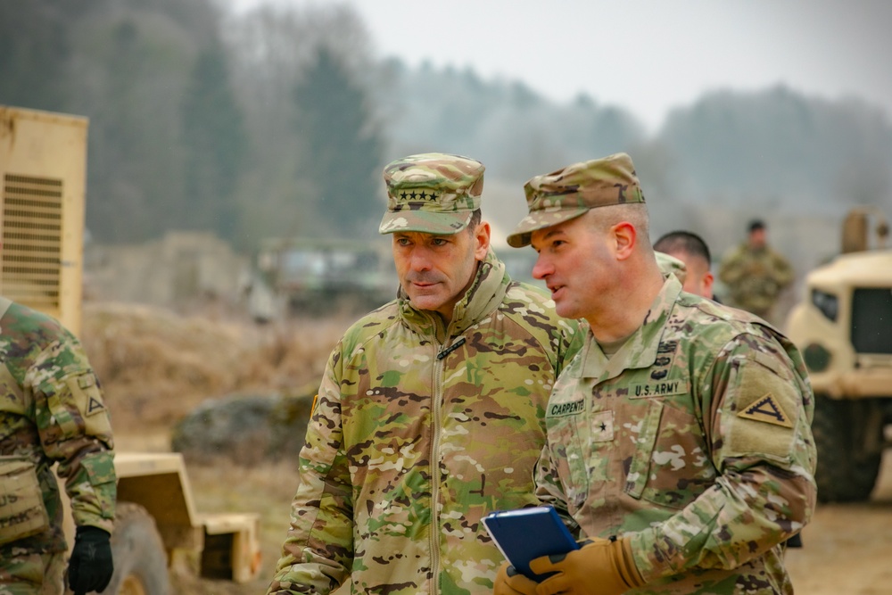 Distinguished Visitors from U.S. Army, NATO and partner nations observe training during Combined Resolve 25-1