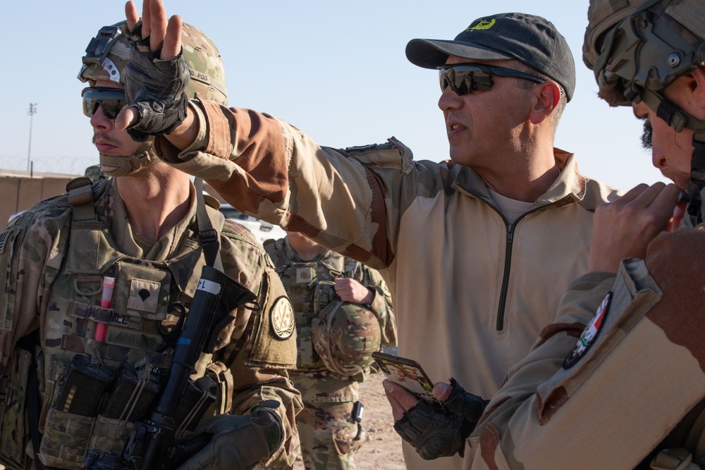 Coalition and K-9 Team Conduct Joint Explosive Detection Training