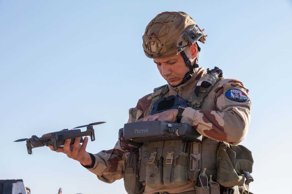 Coalition and K-9 Team Conduct Joint Explosive Detection Training