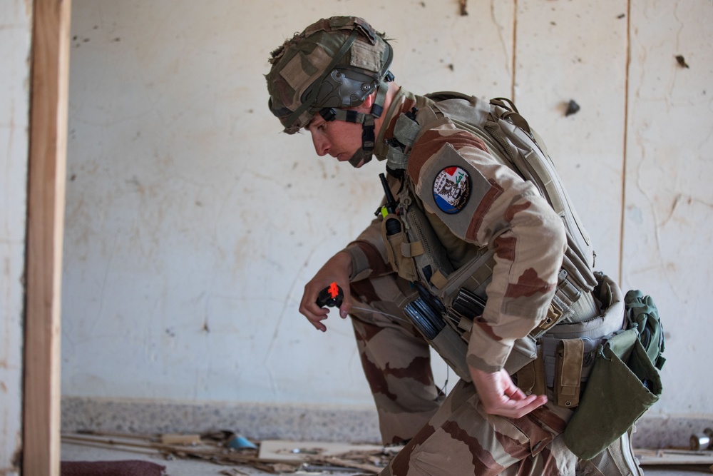 Coalition and K-9 Team Conduct Joint Explosive Detection Training