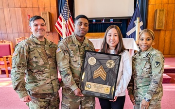 Army Commendation Medal Awarded to Sgt. Edward Preston for Exceptional Service