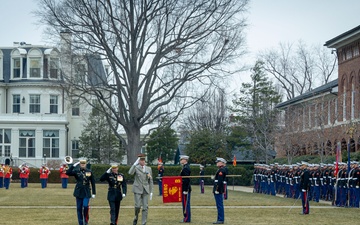 Commandant, Gen. Smith, Hosts a Honors Ceremony in Honor of the French Chief of Staff of the French Army, Gen. Pierre Schill