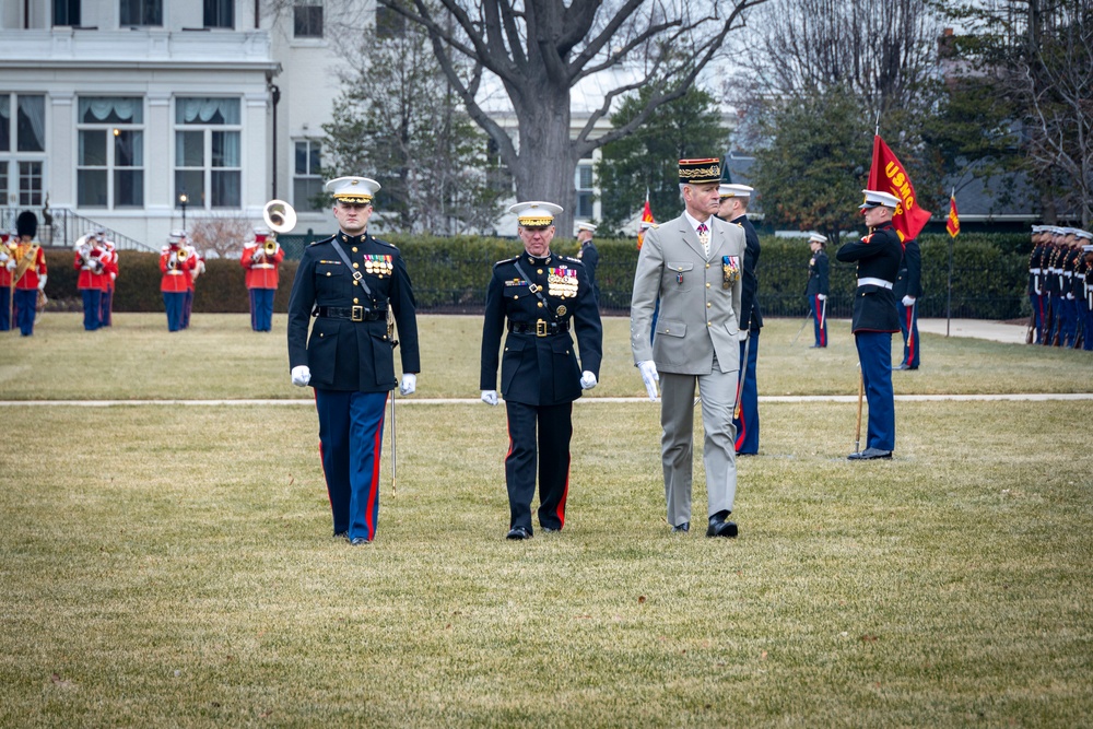 Commandant, Gen. Smith, Hosts a Honors Ceremony in Honor of the French Chief of Staff of the French Army, Gen. Pierre Schill