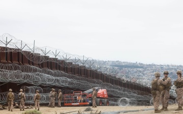 U.S. Marines assist with border security mission