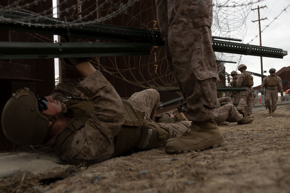 U.S. Marines assist CBP with border security mission