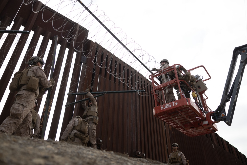 U.S. Marines assist CBP with border security mission