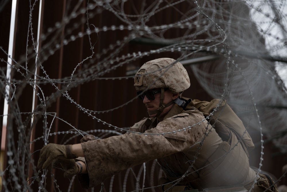 U.S. Marines assist CBP with border security mission