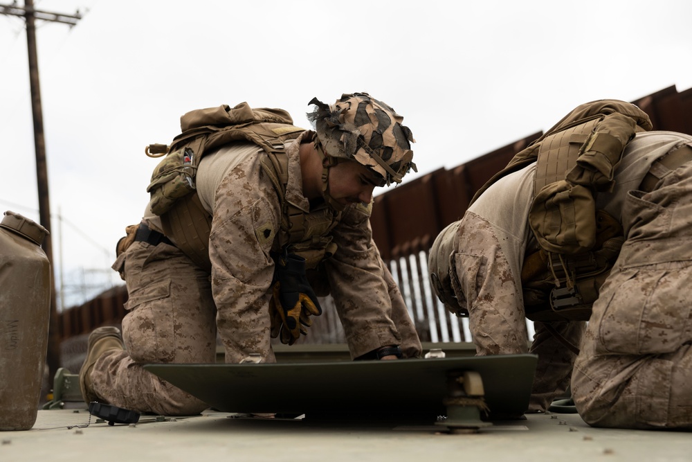 U.S. Marines assist CBP with border security mission