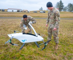 Oregon Guard Combat Medics Test Drone Delivery in Recertification