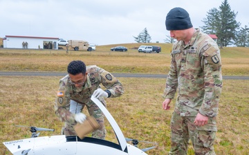 Oregon Guard Combat Medics Test Drone Delivery in Recertification