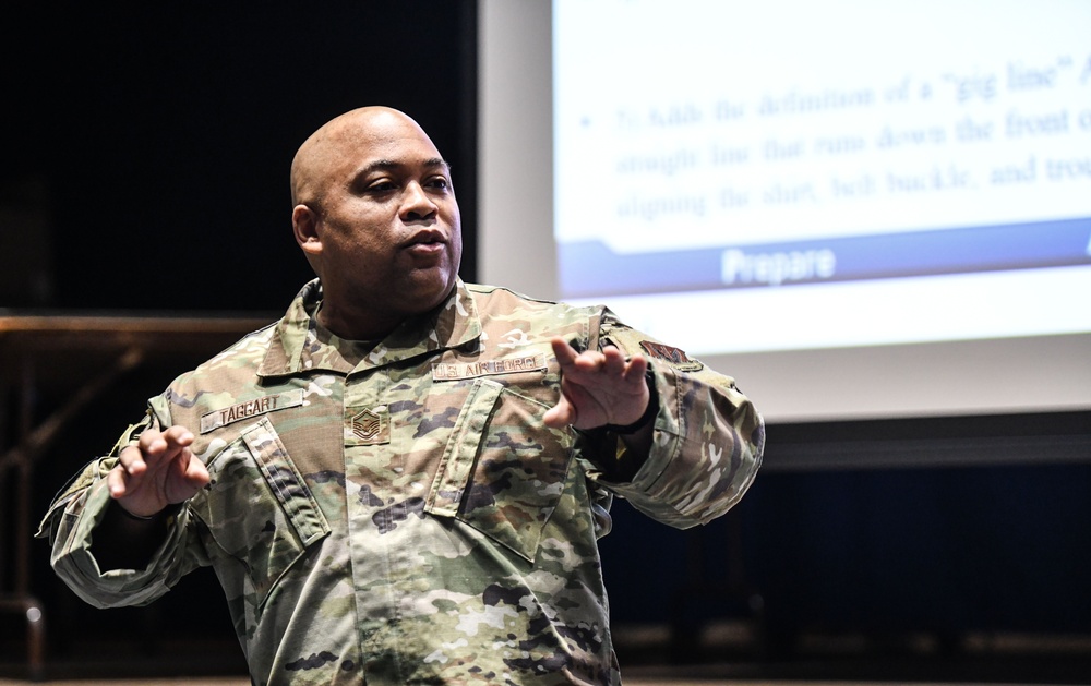 55th Wing Leadership Engages Airmen Face-to-Face Amid Policy Changes