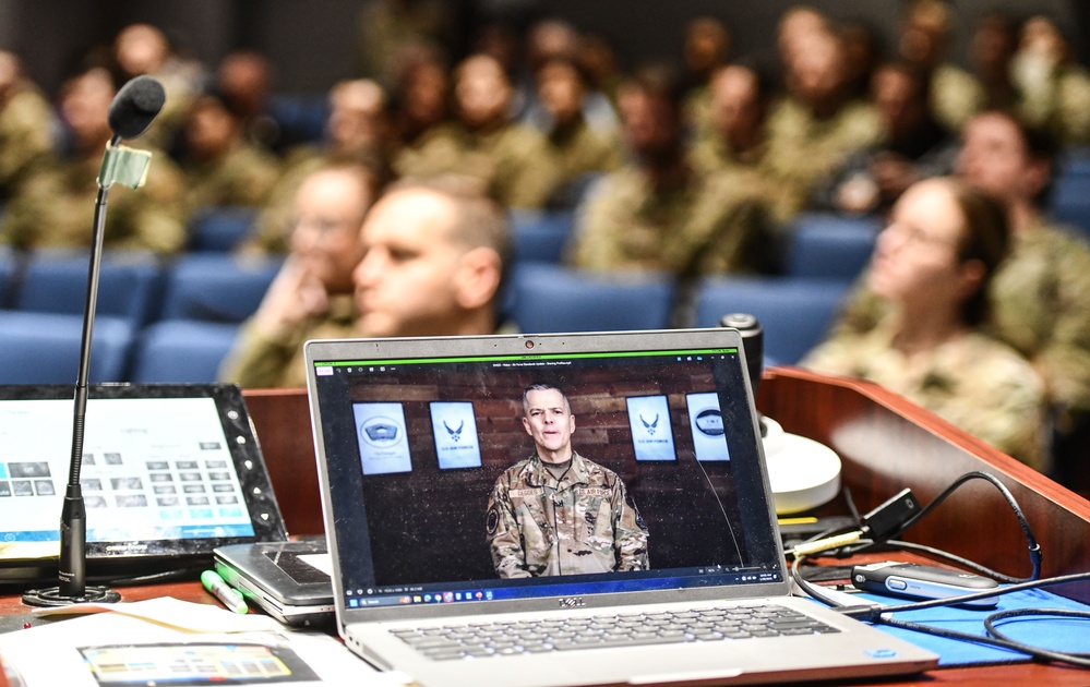 55th Wing Leadership Engages Airmen Face-to-Face Amid Policy Changes